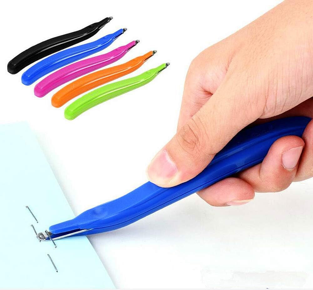 6 PCS Professional Magnetic Staple Remover Puller Staples Remover Staple Removal Tool for School Office Home 5 Colors