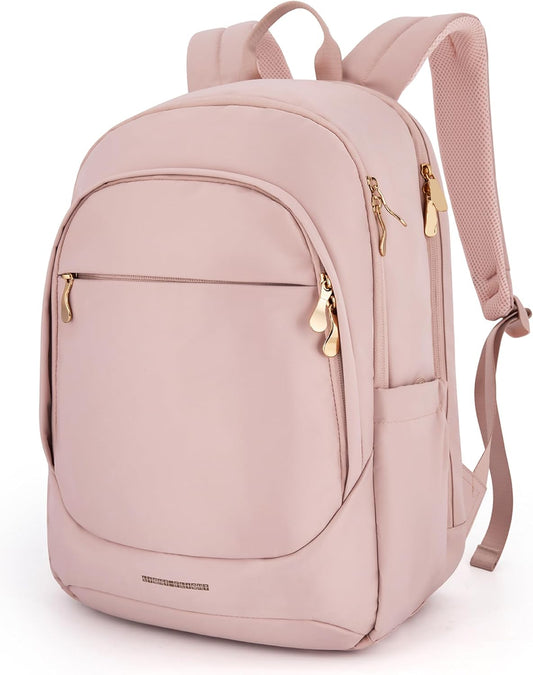 Stylish  15.6" Laptop Backpack - Perfect for College, Work & Travel - Gift-Ready Pink Backpack for Women